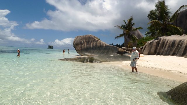 Traumhafter Strand auf "La Digue" Seychellen